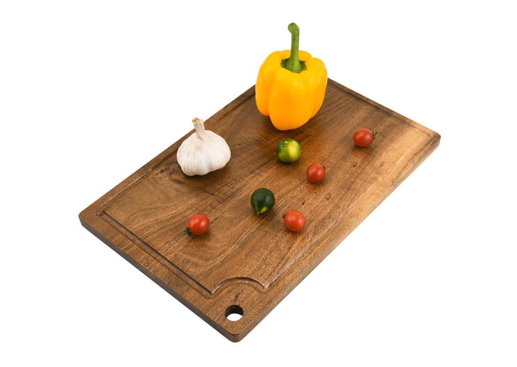Acacia Cutting Board with Juice Groove and Hanging Hole