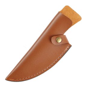 Custom Vertical Carry Boning Knife PU Leather Sheath with Belt Loop LKKSH20002
