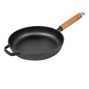 Cast Iron Skillet with Wood Handle LKPAN60005