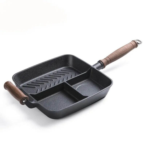 Cast Iron 3-in-1 Pan with Wood Handle LKPAN60041
