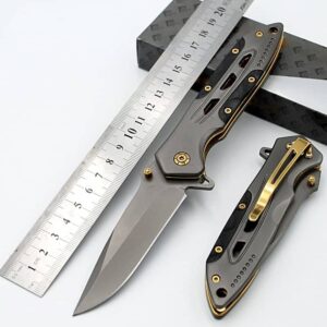 3Cr15MoV G10 + Stainless Steel Folding Knife LKFDK10037