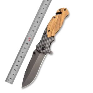 3Cr13 Steel + Wood Folding Knife LKFDK10039