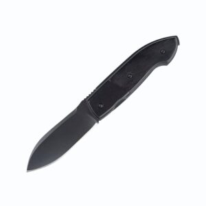 8Cr13MoV Ebony + Steel Folding Knife LKFDK10046