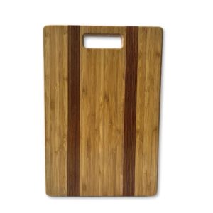 Bamboo Pakkawood Cutting Board with Handle and Rounded Corners LKCBO20038
