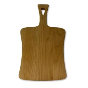 Special Shaped Maple Cutting Board with Rounded Corners and Handle LKCBO20054