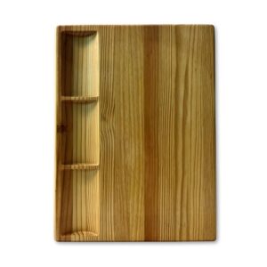 Pine Wood Cutting Board with Built-in Compartments LKCBO20074