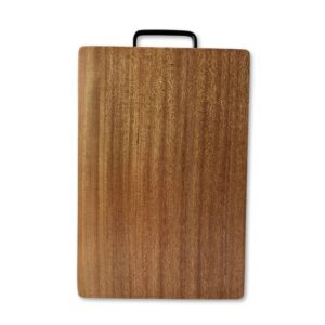 Sapele Cutting Board with Rounded Corners and Handle LKCBO20076