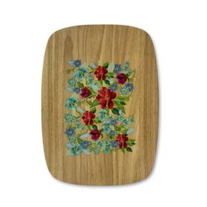 UV Printed Rubberwood Cutting Board with Rounded Corners LKCBO20088