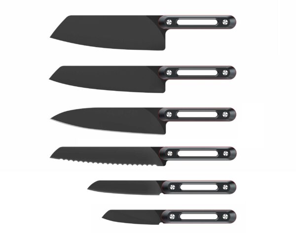 ZDF-905 Powder Steel Aluminium Alloy Kitchen Knife Set LKKSE10029