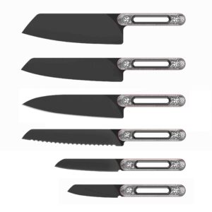 ZDF-905 Powder Steel Aluminium Alloy Kitchen Knife Set LKKSE10030