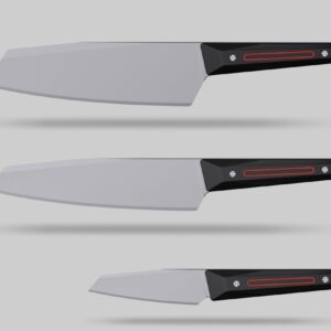 ZDF-905 Powder Steel Aluminium Alloy Kitchen Knife Set LKKSE10035