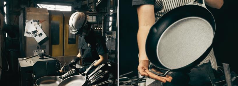 polishing the handle