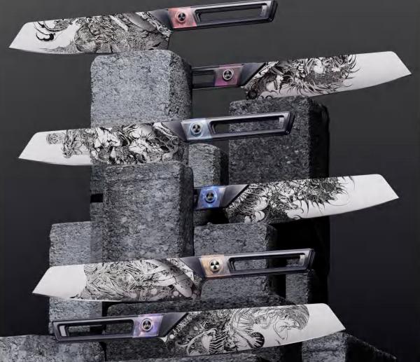The Twelve Constellations DARKER Artistic Knife Series 4