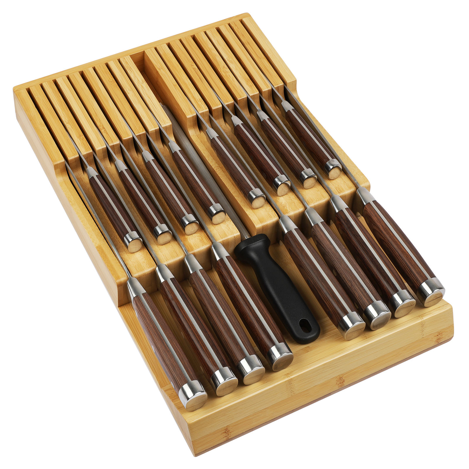 In Drawer Vertical Knife Block